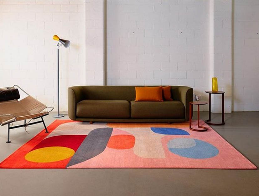 kolorowy nowoczesny dywan