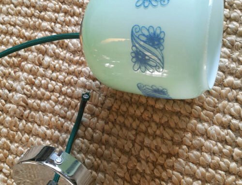 Mała lampa wisząca z lat 60-70